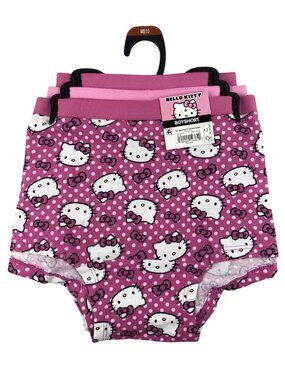 Sanrio Hello Kitty Women's Boyshort Panties 3-Pack Size M. Fits True Size 8/10